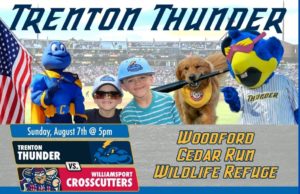 Woodford Cedar Run Wildlife Refuge Night at the Trenton Thunder @ Trenton Thunder Ballpark | Trenton | New Jersey | United States